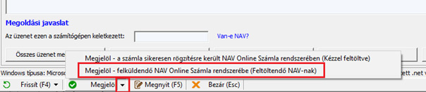 SZÁMLA MEGJELÖLÉSE FELTÖLTENDŐNEK - 2